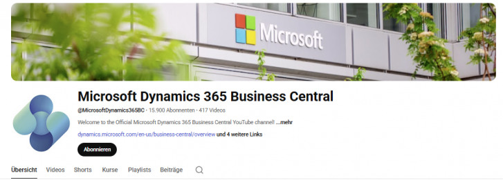 Video Einblicke in Microsoft Dynamics 365 Business Central